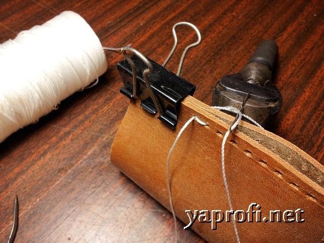 Сшиваем стороны заготовки