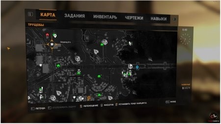 Карта где найти угрожающий чертеж